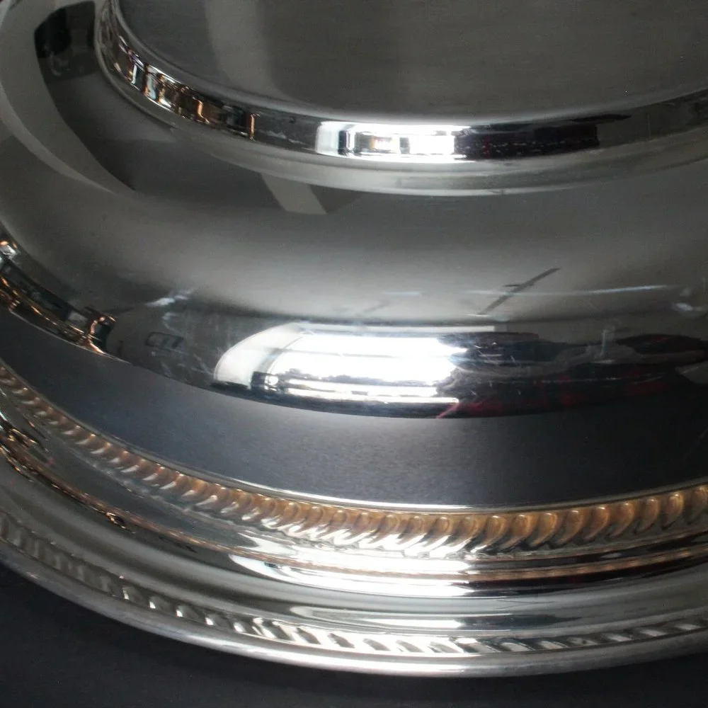 [RIDEAU PLATE] Lidded Silver Serving Tray with and Glass Dish - Picture 7 of 17